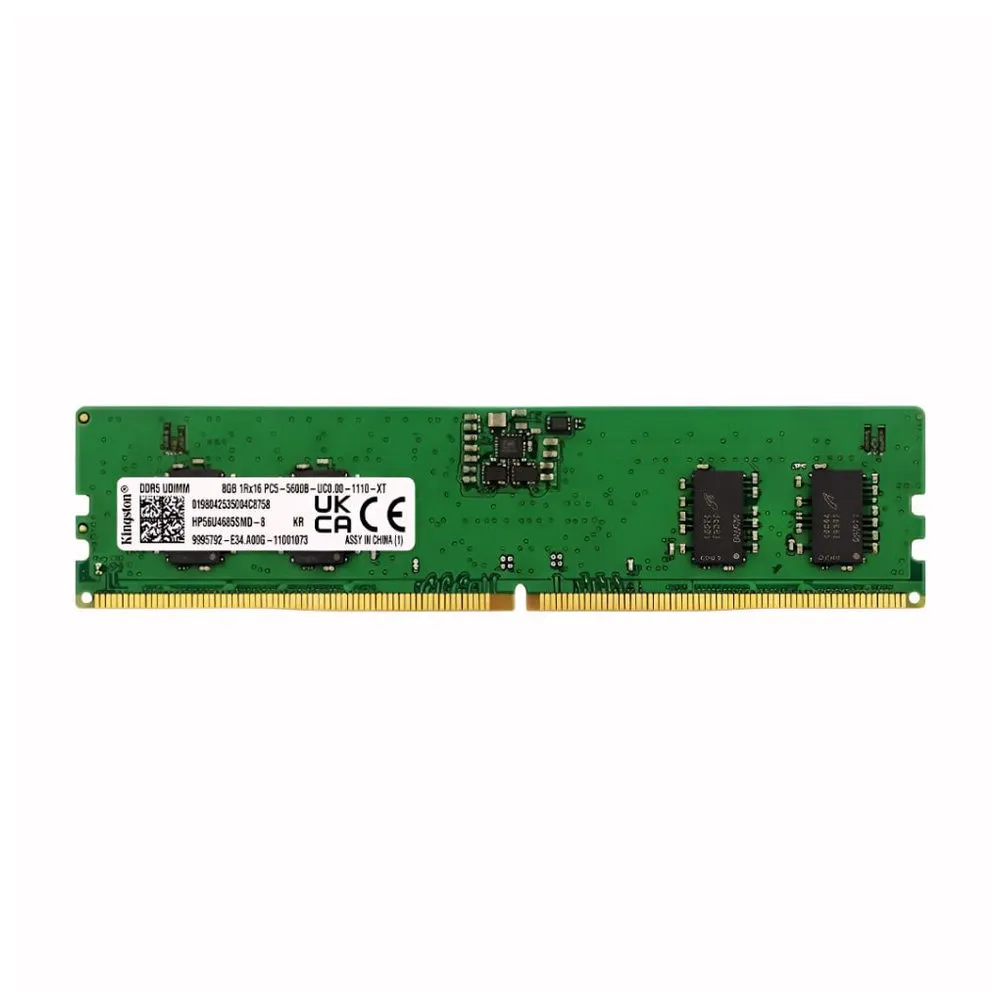 MEMORIA RAM KINGSTON 8GB DDR5 5600MHZ PC5-44800 CL46 UDIMM OEM / SIN CAJA MEMORIA RAM PC - Vista 4