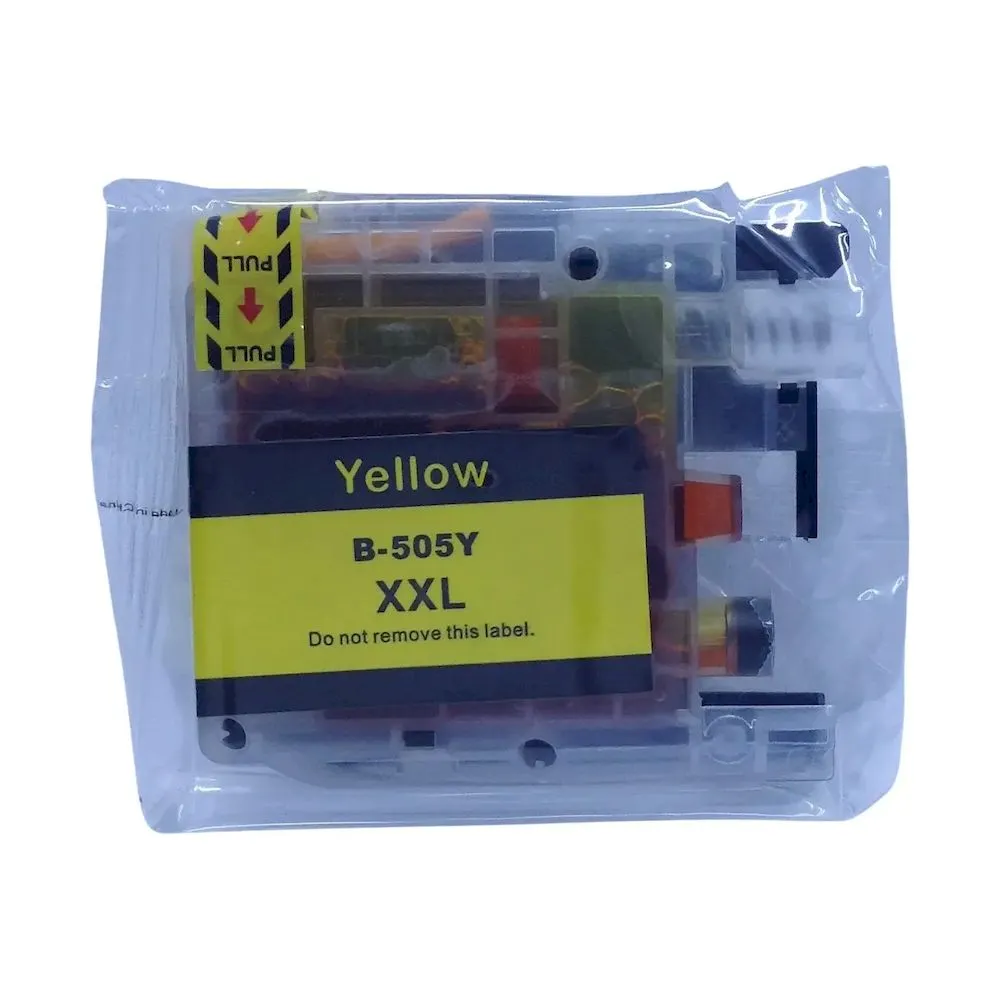 Cartucho COMPATIBLE impresora brother LC505Y LC505 yellow amarillo para DCP-J100 DCP-J105 MFC-J200 alto rendimiento - Vista 3