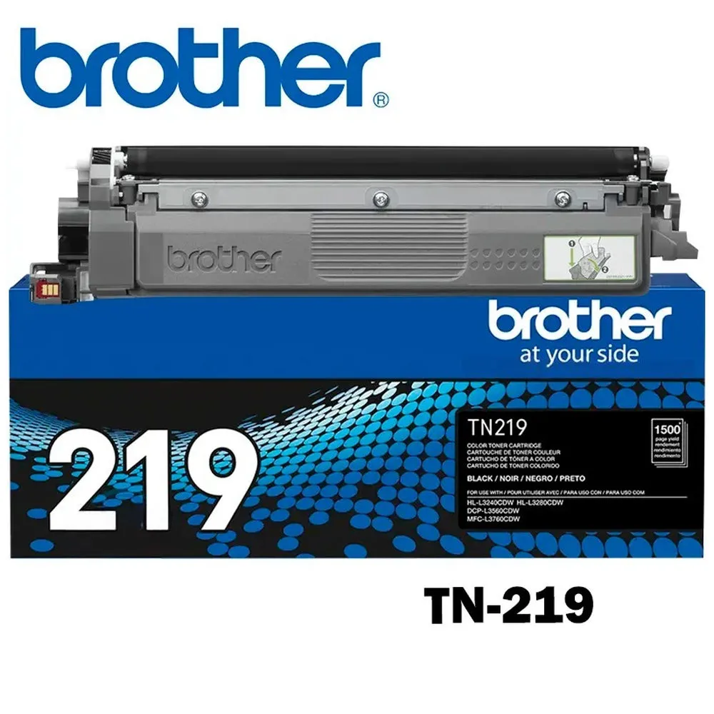 CARTUCHO DE TONER BROTHER TN-219BK TN219BK TN219 219 NEGRO BLACK L3280CDW L3240CDW L3560CDW 1500PG - Vista 2
