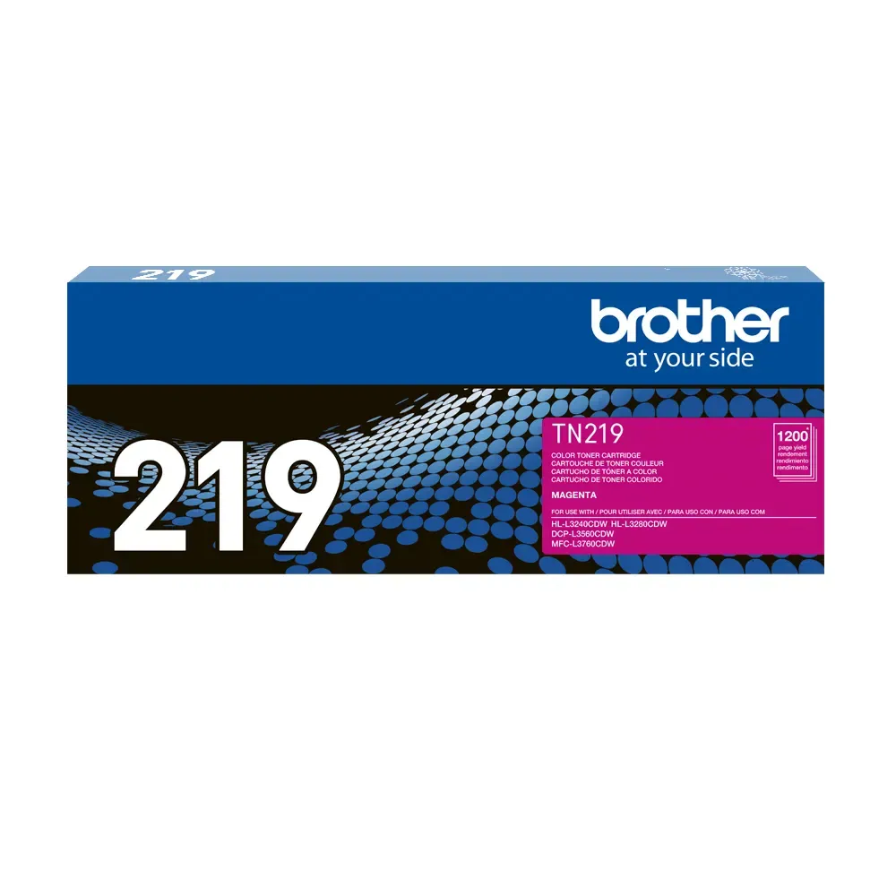 CARTUCHO DE TONER BROTHER TN-219M TN219M TN219 219 MAGENTA L3280CDW L3240CDW L3560CDW 1200 PG - Vista 4