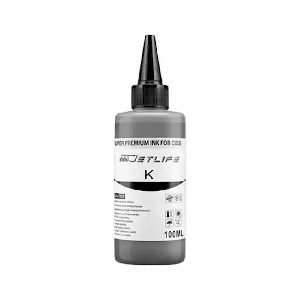 TINTA JETLIFE 100ML BK NEGRO UV INK CISS - Vista 3