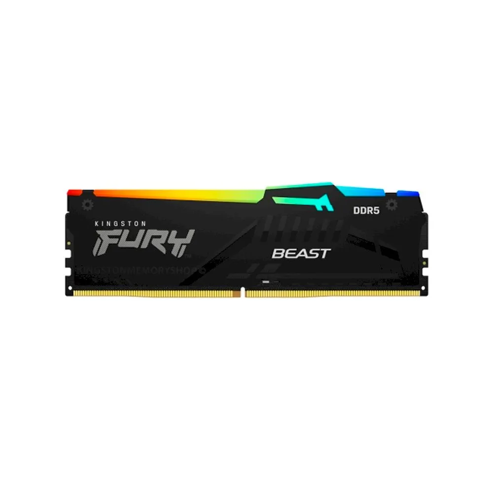 Memoria RAM PC KINGSTON FURY BEAST 16GB DDR5 5200MHZ CL40 RGB DISIPADOR - Vista 4